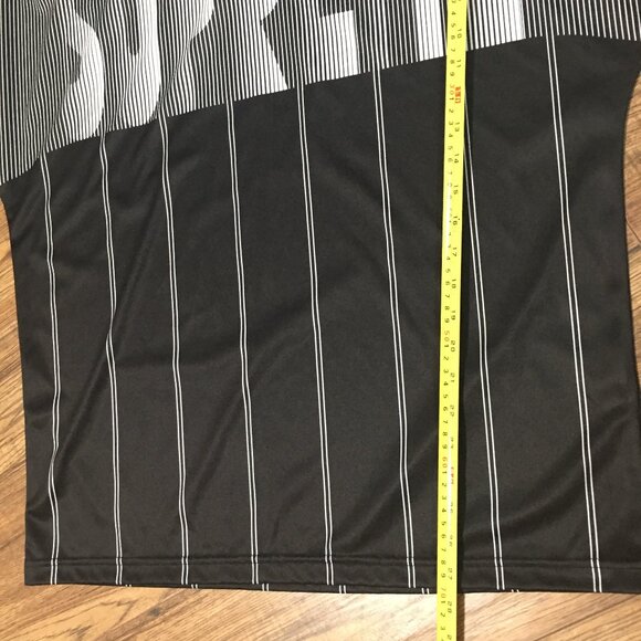 Supreme Soccer Polo – Black/White Pinstripe – Size L - Picture 8 of 13